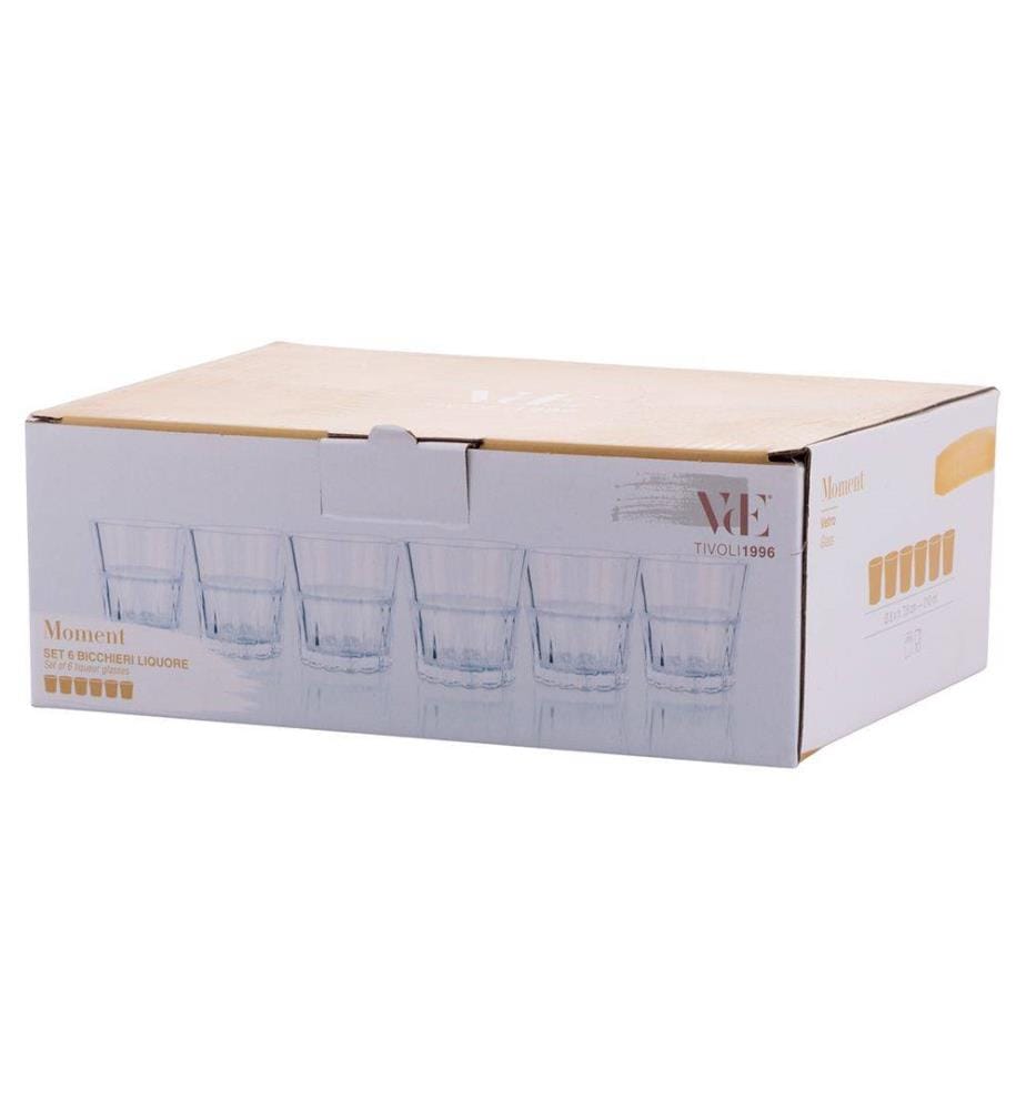 6er-Set Moment Schnapsgläser - 210 ml / Transparent
