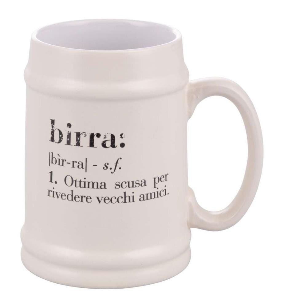 Tasse à bière - 500 ml / Ivoire