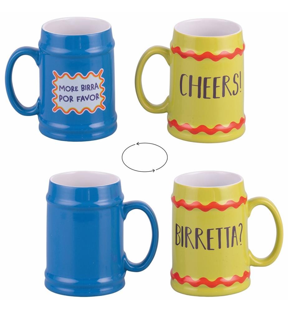 More Amor Bierbecher 2er-Set - Grün und Hellblau