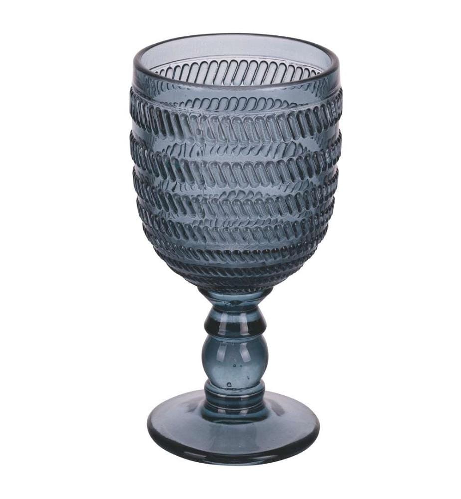 Set von 6 Weingläsern Geometrie Ocean - Blau