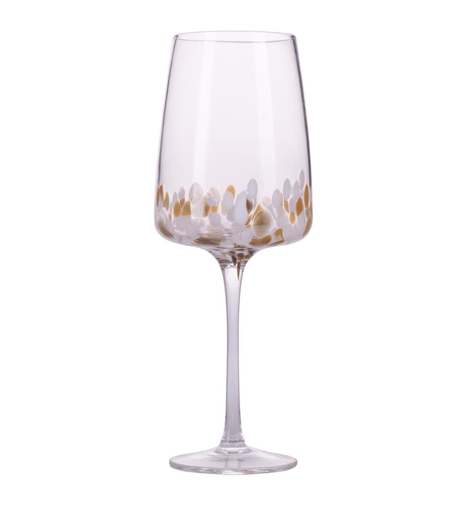 Lot de 6 verres à vin blanc - 500 ml / Doré