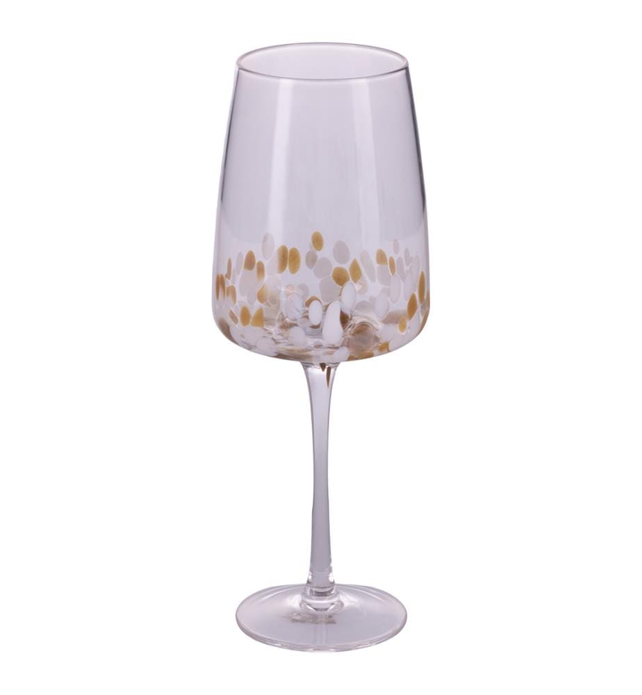 Lot de 6 verres à vin blanc - 500 ml / Doré