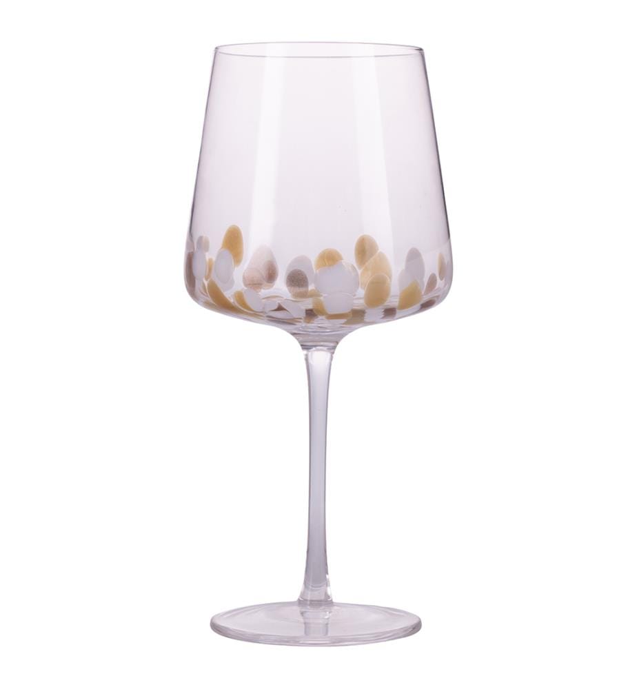 Set von 6 Rotweingläser - 630 ml / Vergoldet