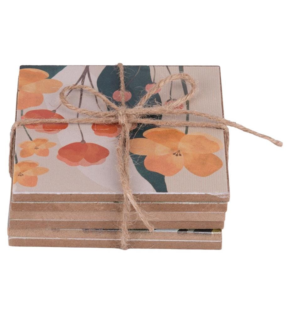 Lot de 6 sous-verres en bois Bloom - Bois