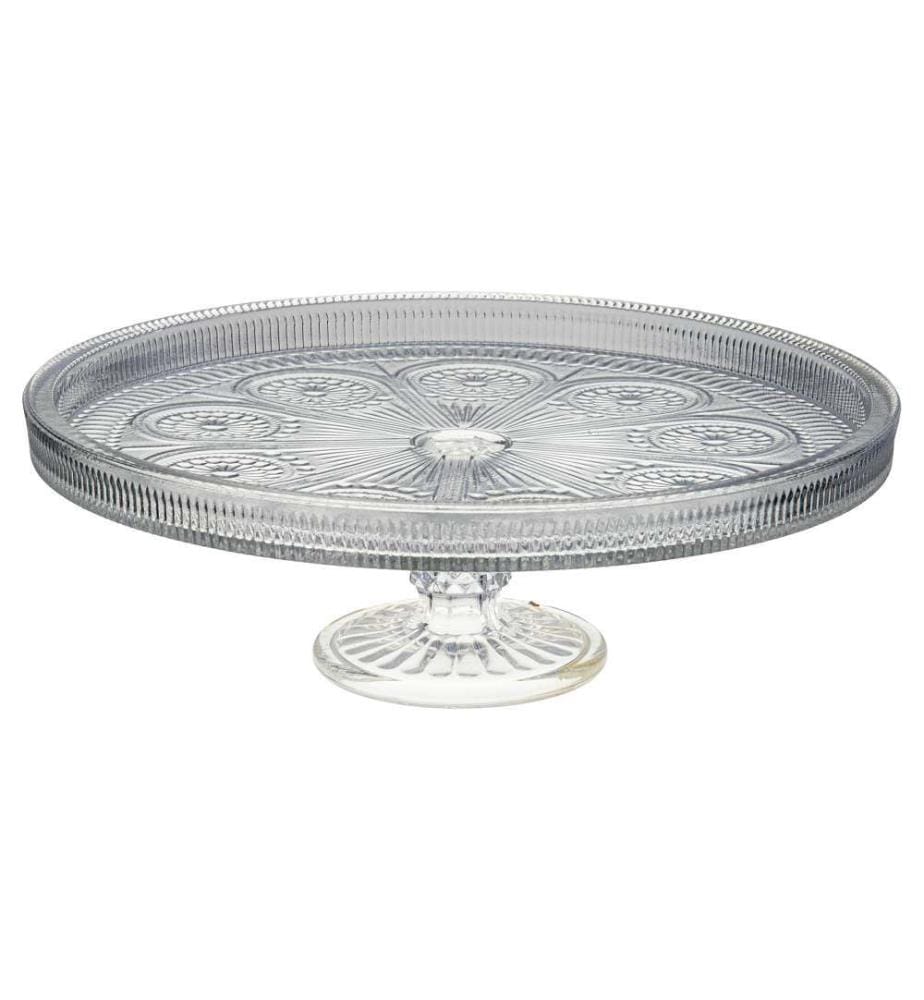 Support à gâteaux - 30 cm / Baroque / Transparent