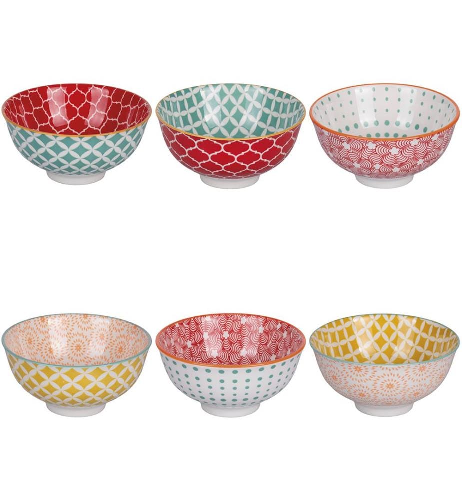Set of 6 Confusion In Colors Bowl Small 6 Ass. 330ml
