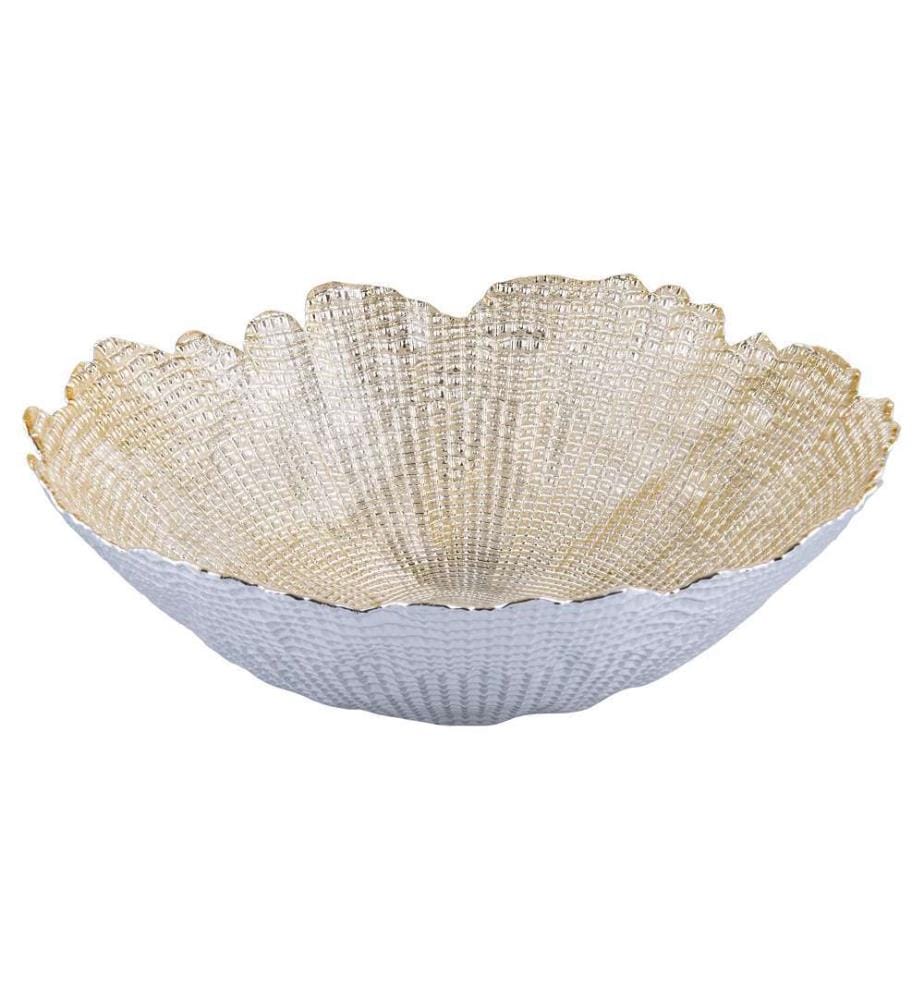 Gewellte Champagnerschale - 28 cm