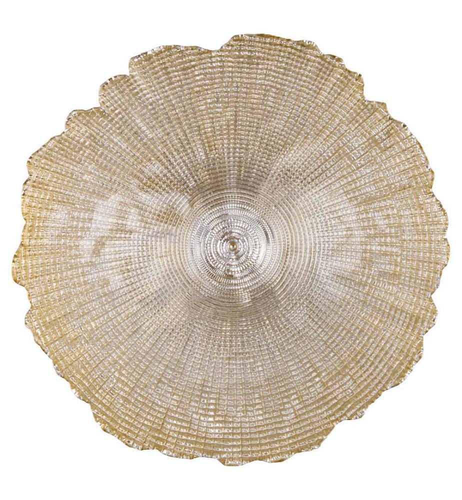 Gewellte Champagnerschale - 28 cm