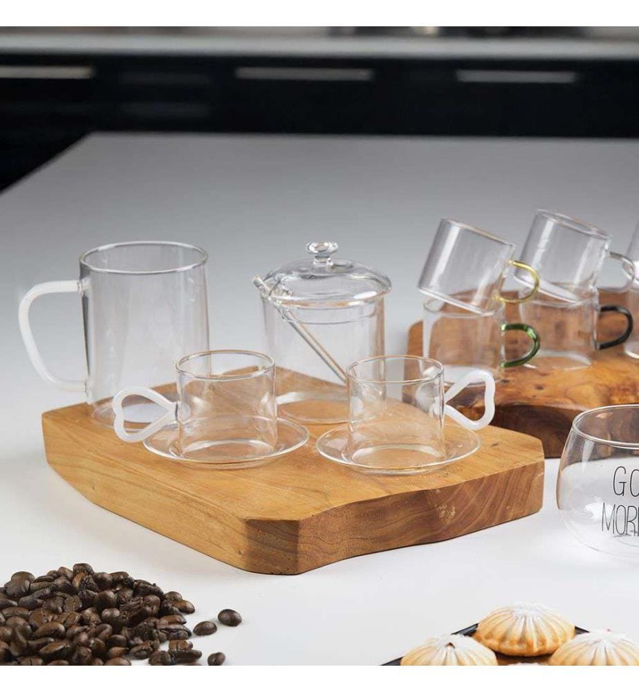 Sucrier borosilicate avec couvercle et cuillère - Transparent
