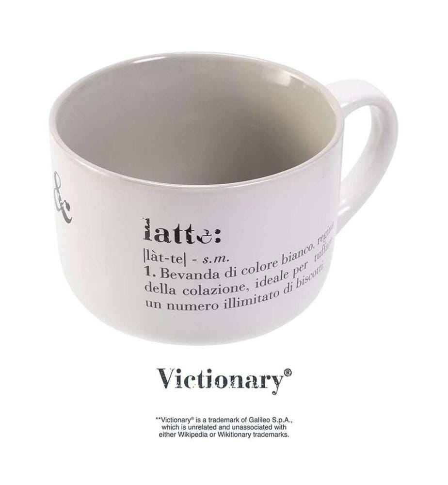 Tazza Victionary Jumbo - Bianca e nera