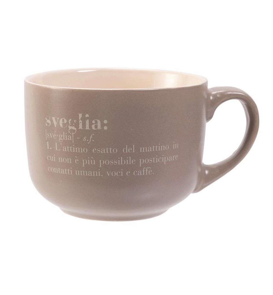 Victionary Jumbo Tasse - Grau und Weiss