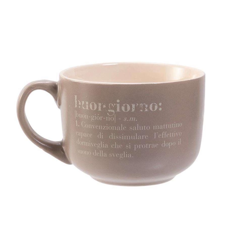 Victionary Jumbo Tasse - Grau und Weiss