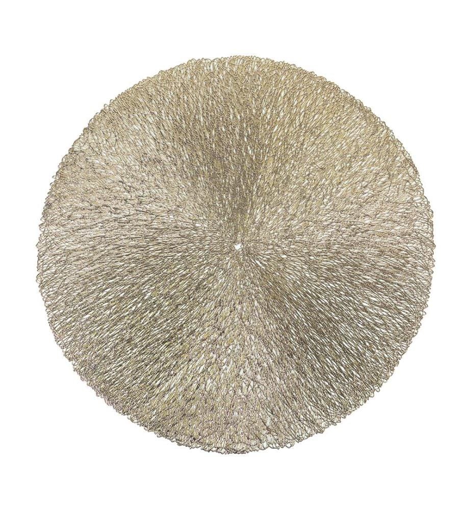 Lot de 6 Sets de Table ronds dorés Décoration A - Or