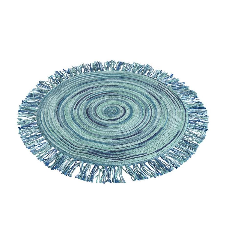 Lot de 6 sets de table Baita Acqua avec franges 44 Cm