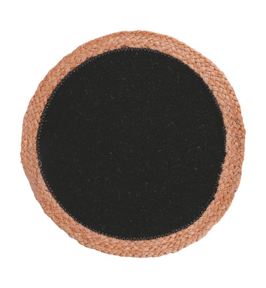 Tischset Aus Jute - Braun Und Schwarz