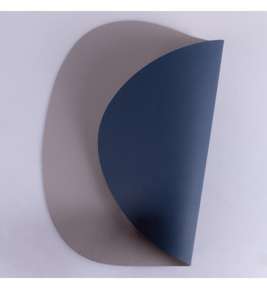 Lot 6 Sets de sets de table PVC 44x37 cm bleu/gris - Bleu/Gris