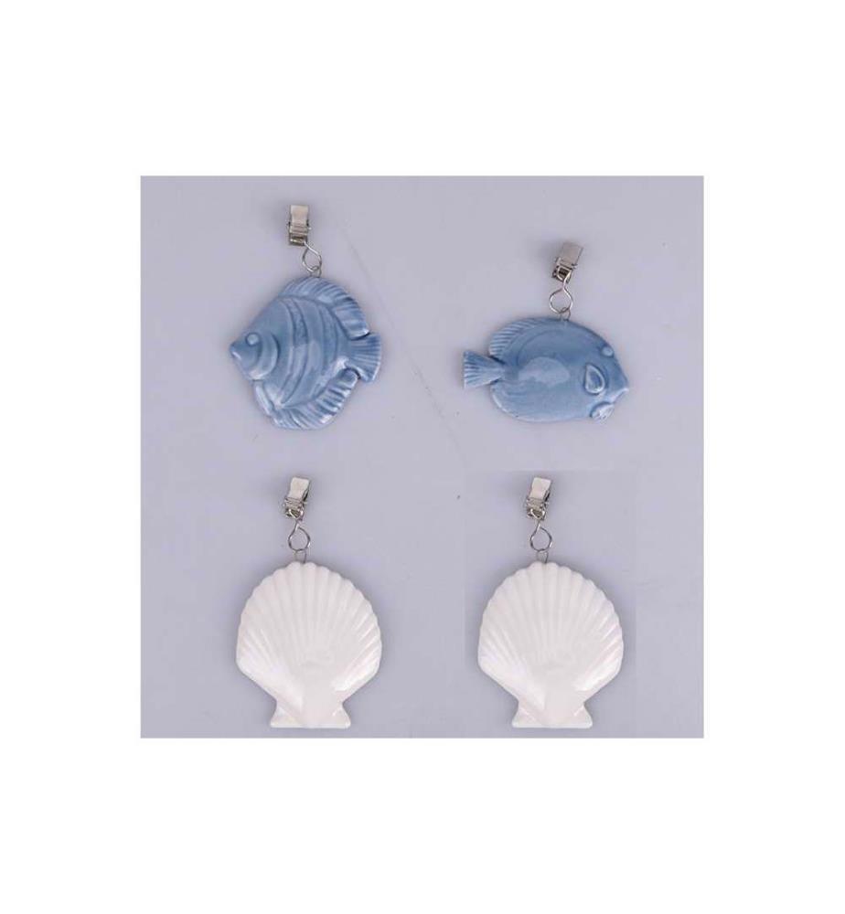 Pendentifs d'extérieur coupe-vent Set 4 - Bleu