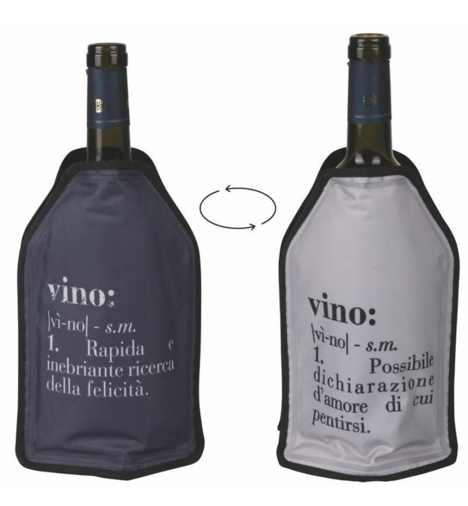Refrigeratore termico per vino bifacciale - Nero e grigio