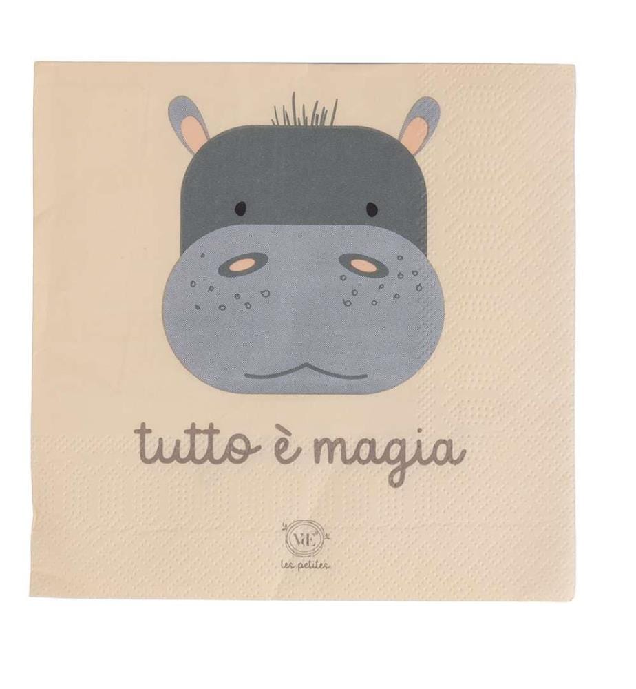 Lot de 30 serviettes en papier - 33 x 33 cm / Décor aléatoire