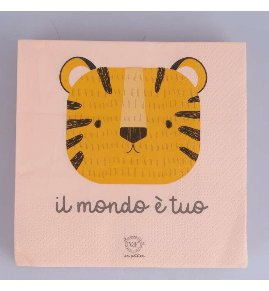 Lot de 30 serviettes en papier - 33 x 33 cm / Décor aléatoire