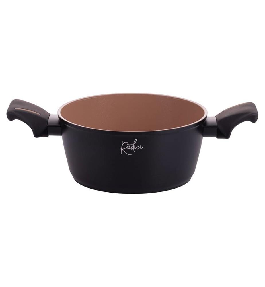 Casseruola Radici Liquirizia con coperchio - 20 cm / Nero