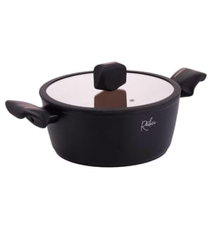 Radici Liquirizia Kasserolle mit Deckel - 24 cm / Schwarz