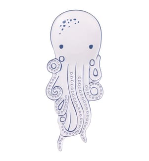 Fisch-Cartoon-Tintenfisch-Kellenhalter 29 x 12,5 x 2 cm