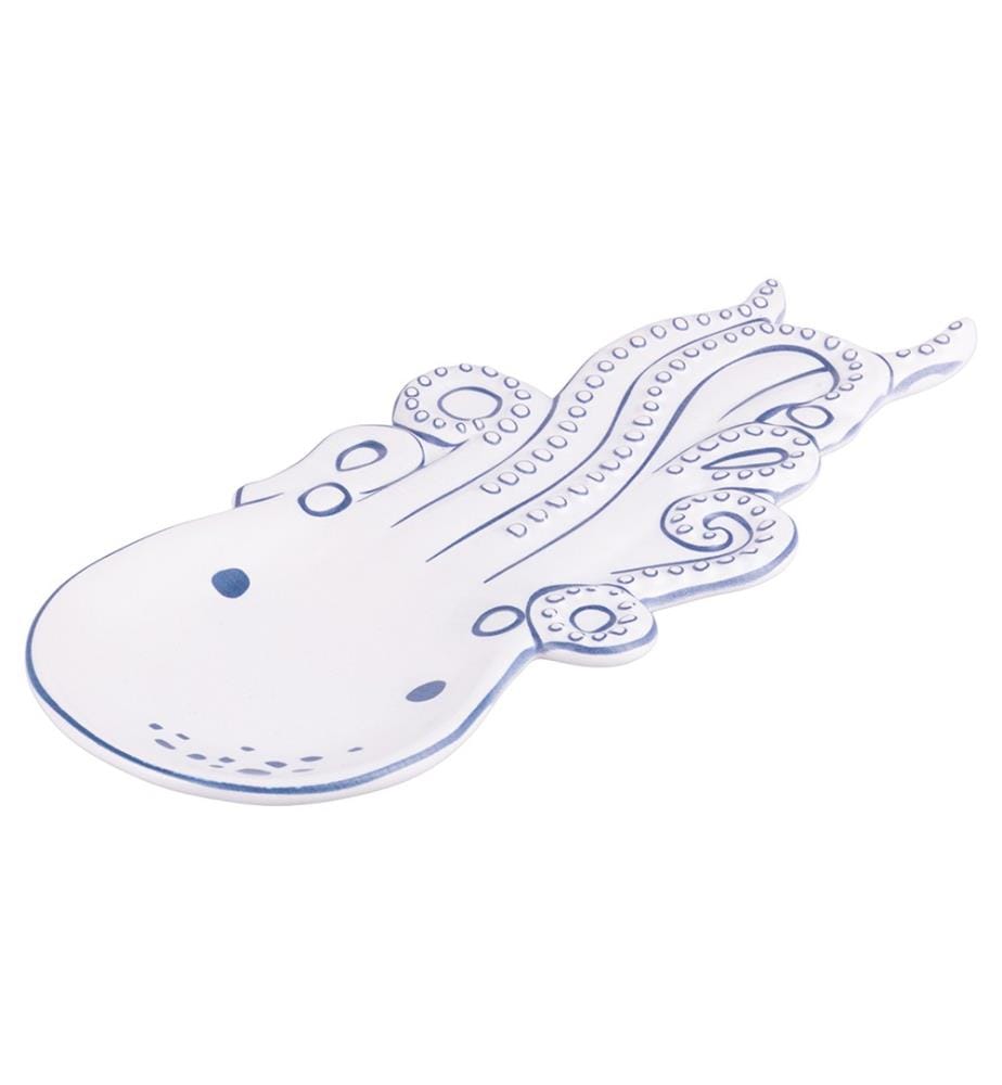 Fisch-Cartoon-Tintenfisch-Kellenhalter 29 x 12,5 x 2 cm