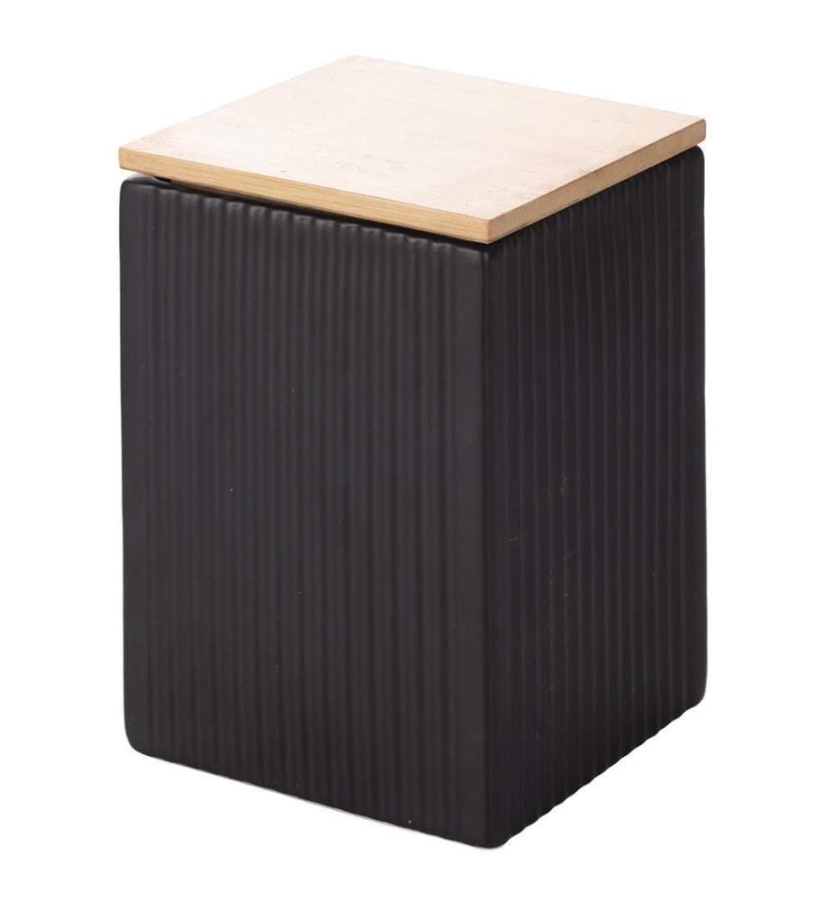 Lot de 3 pots modernes - 10 x 15 cm / Noir / Blanc / Gris