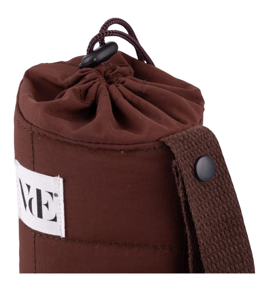 Thermal bottle holder Puffy Mocha 8x21 cm - Brown