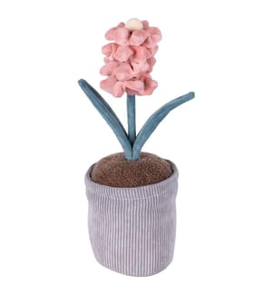 Türstopper aus Hyazinth-Stoff - H 33 cm / Pink / Grün