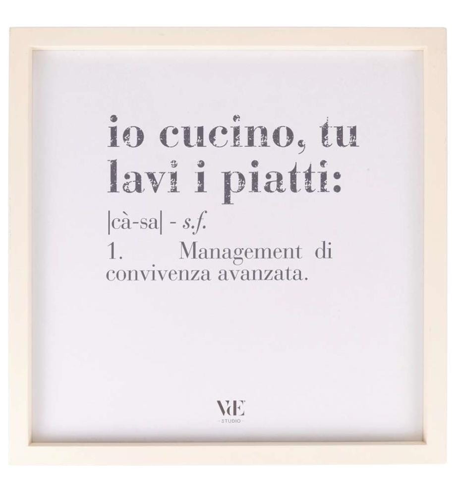 Leinwand Victionary I Cook You - 40 x 40 cm / Bla