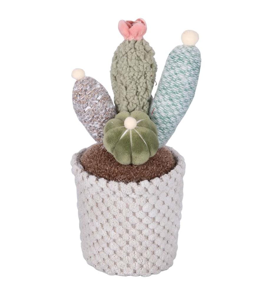 Lot de 6 cactus en tissu - Assortis
