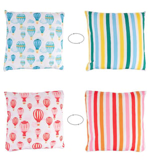 Set4 Baby-Ballonkissen „Dface“, 45 x 45 cm, 2er-Set