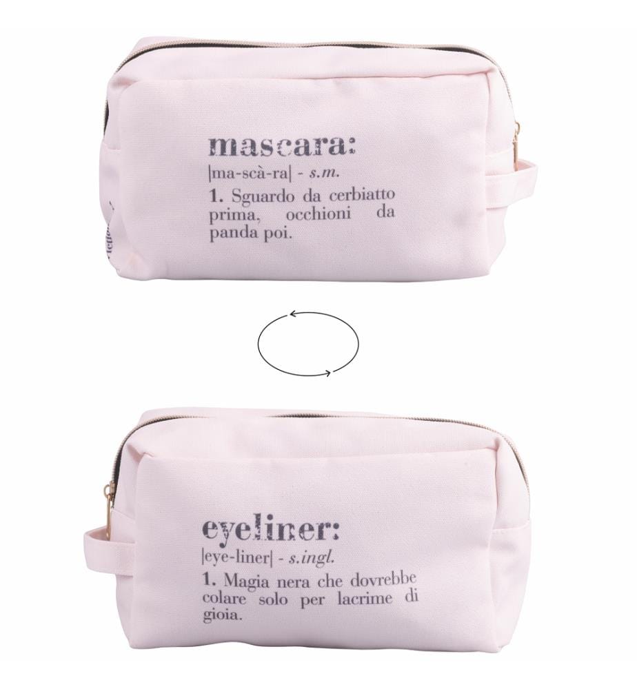 Sac maquillage mascara 20x9x13 cm - Crème