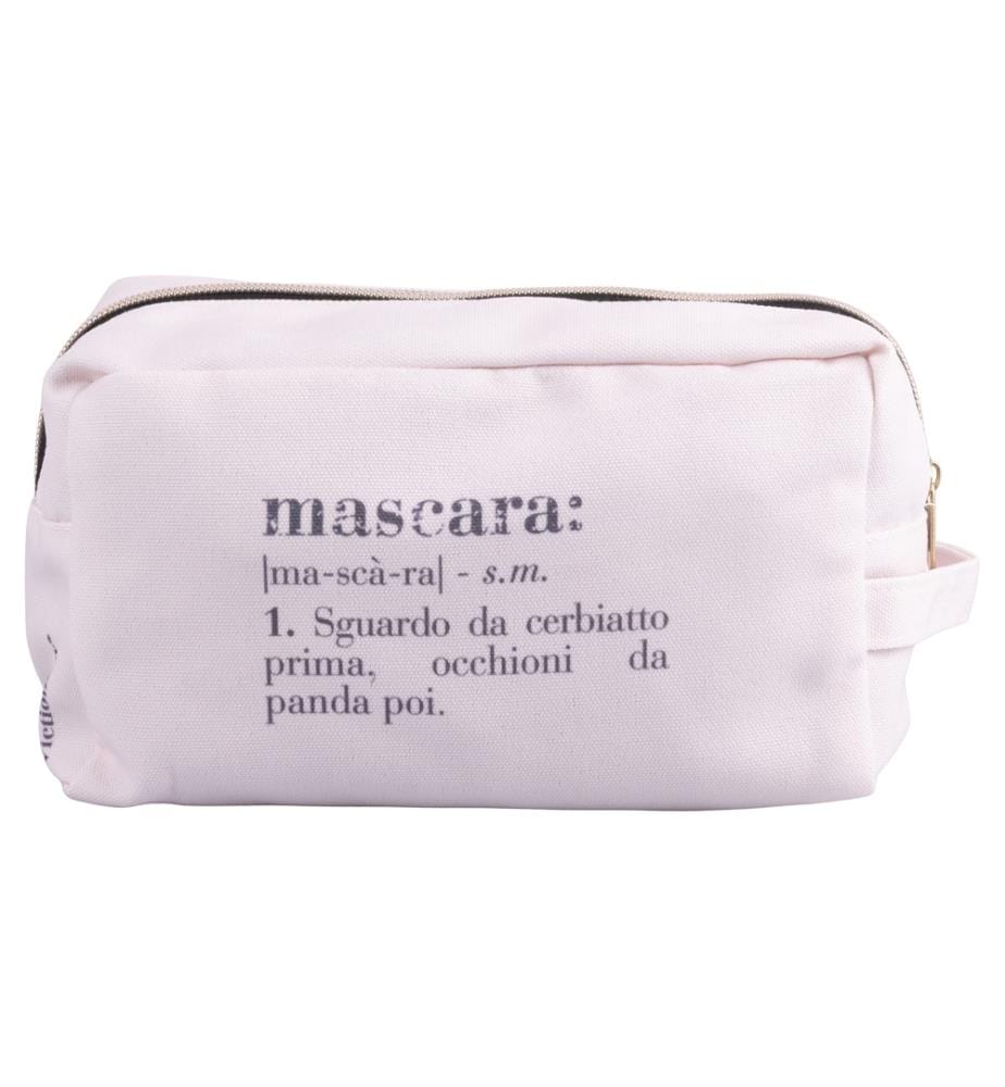 Sac maquillage mascara 20x9x13 cm - Crème