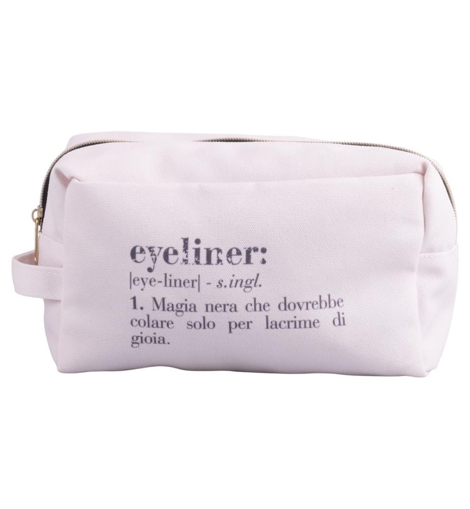 Sac maquillage mascara 20x9x13 cm - Crème