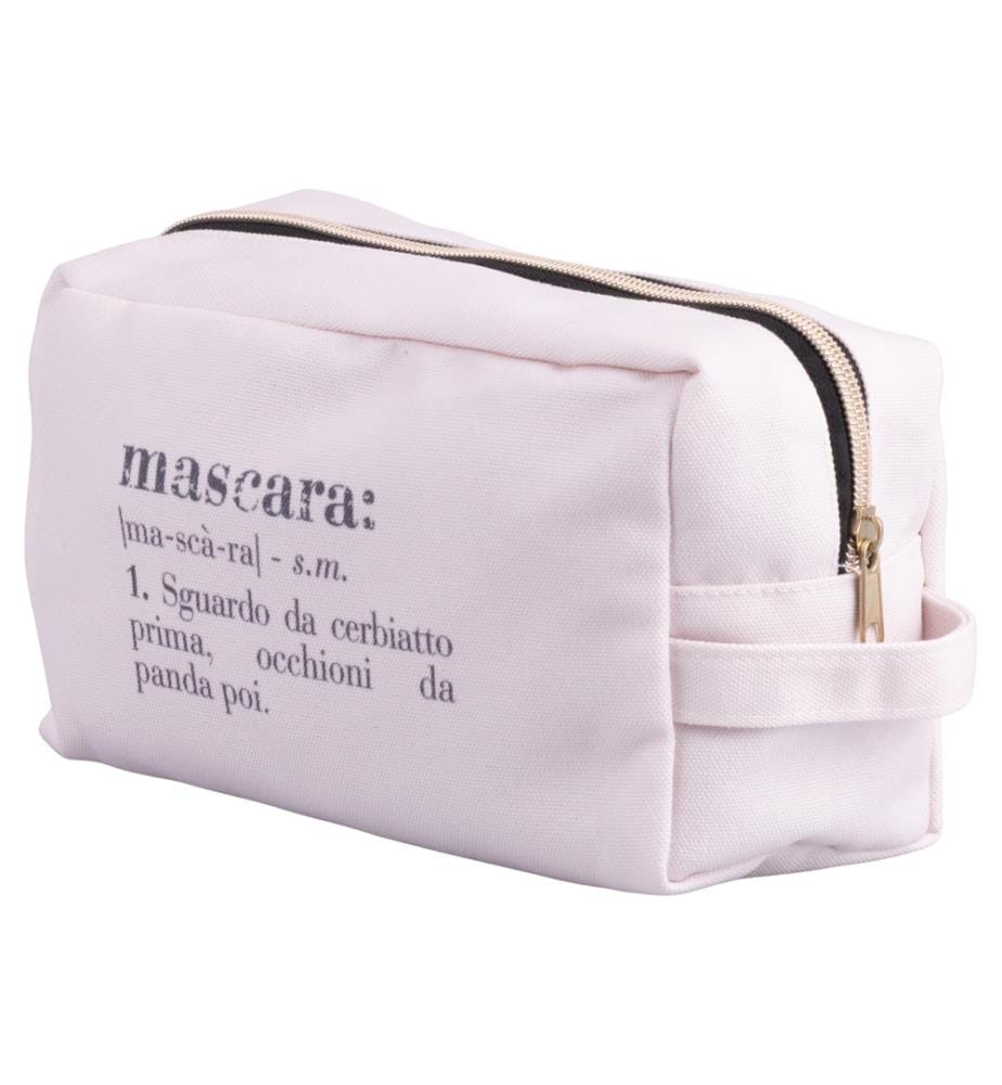 Sac maquillage mascara 20x9x13 cm - Crème