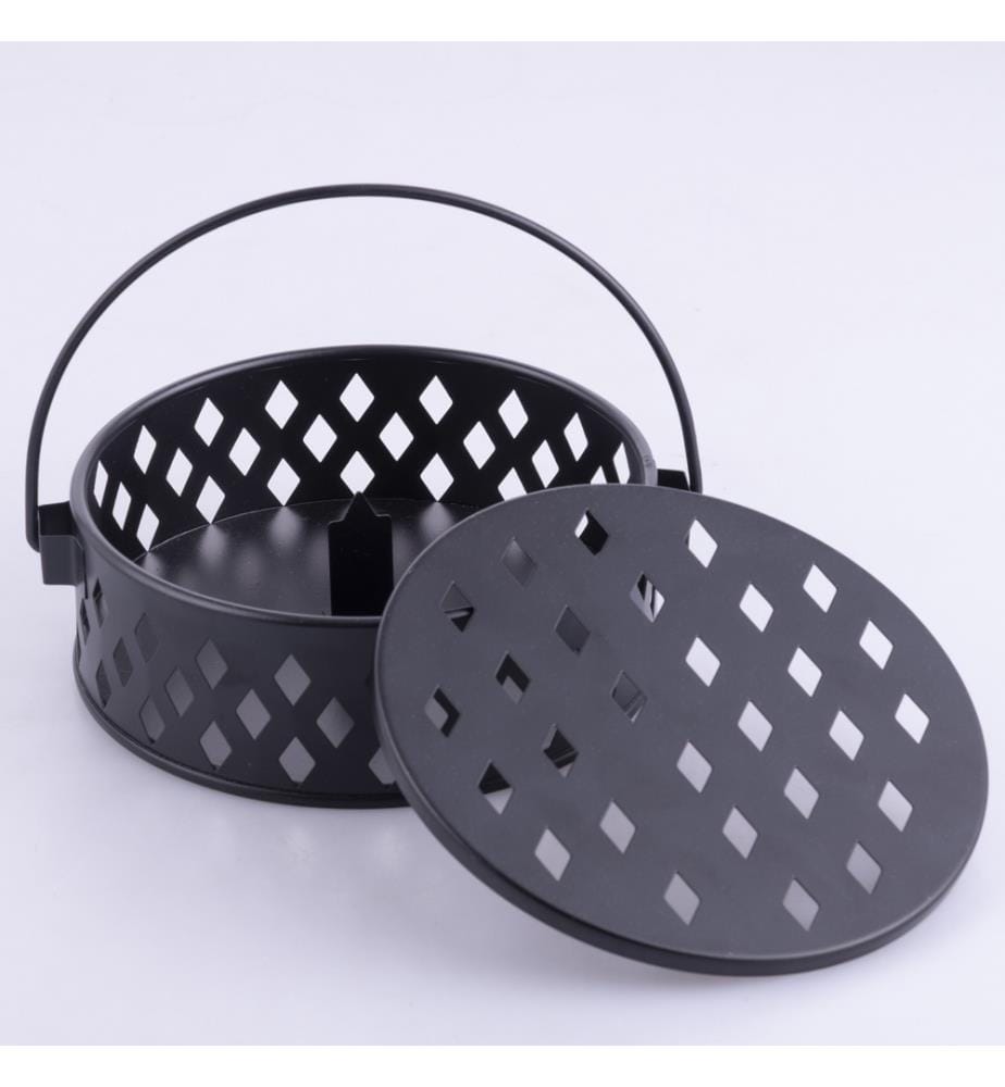 Support spirale anti-moustique 13,5x4,5 cm - Noir