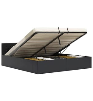 Cadre de lit avec rangement hydraulique Similicuir 180x200 cm