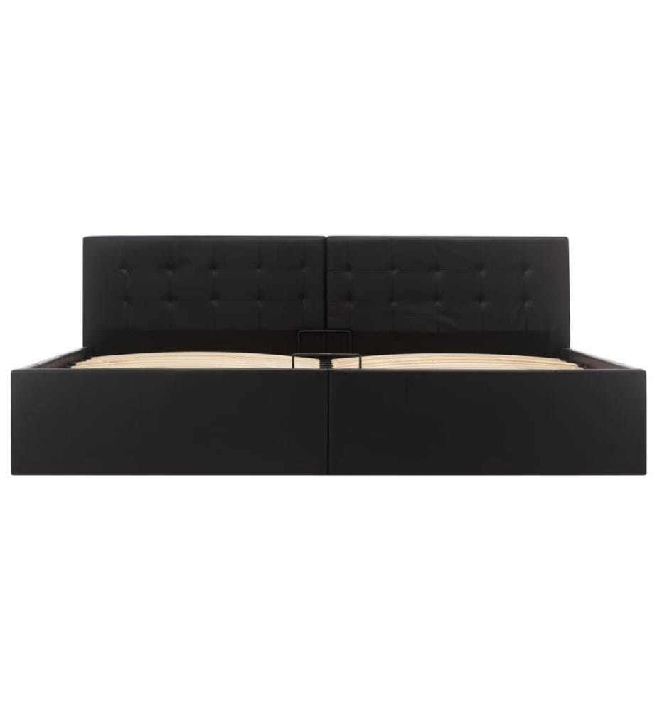 Cadre de lit avec rangement hydraulique Similicuir 180x200 cm