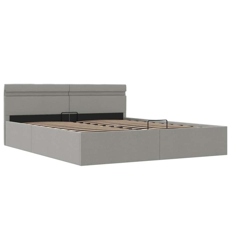 Cadre de lit à rangement hydraulique sans matelas 180x200 cm