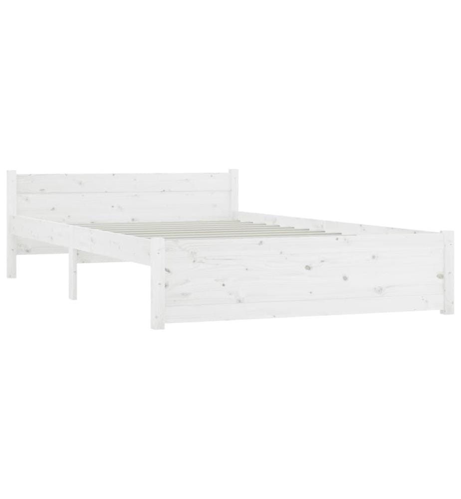 Bett mit Schubladen Weiss 120x200 cm