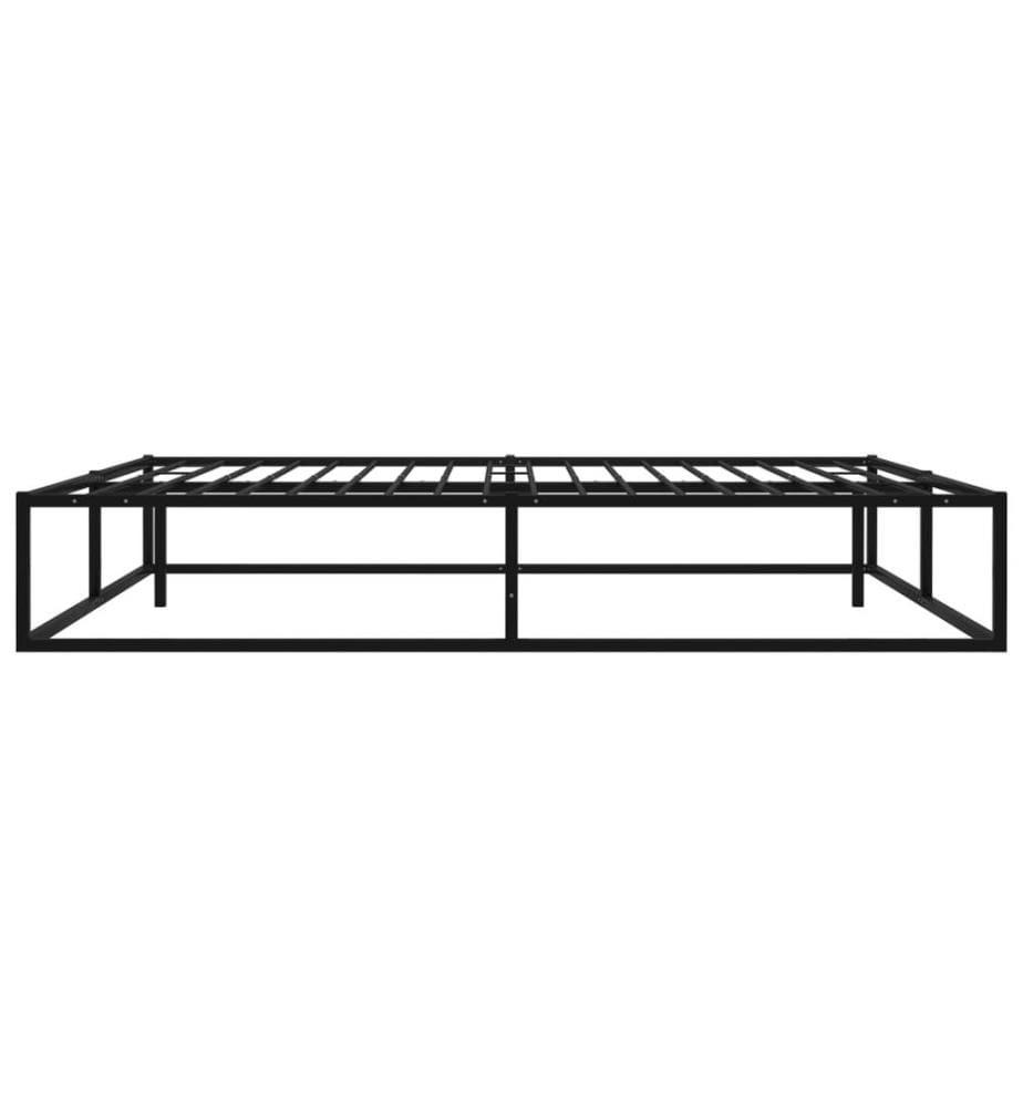 Bettgestell Schwarz Metall 140x200 cm