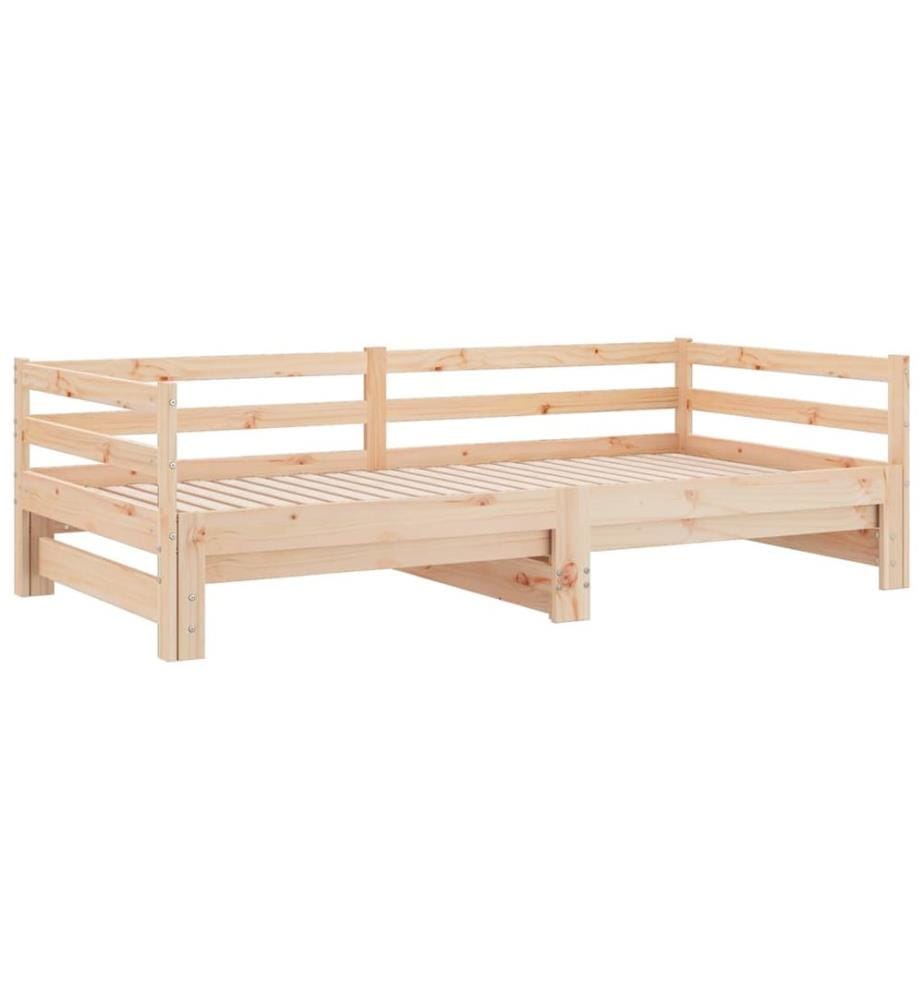Lit coulissant sans matelas 90x190 cm