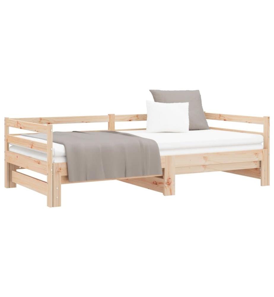 Lit coulissant sans matelas 80x200 cm