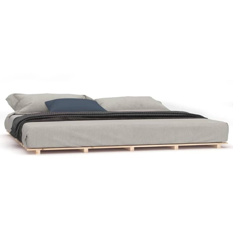 Cadre de lit sans matelas 180x200 cm bois massif de pin