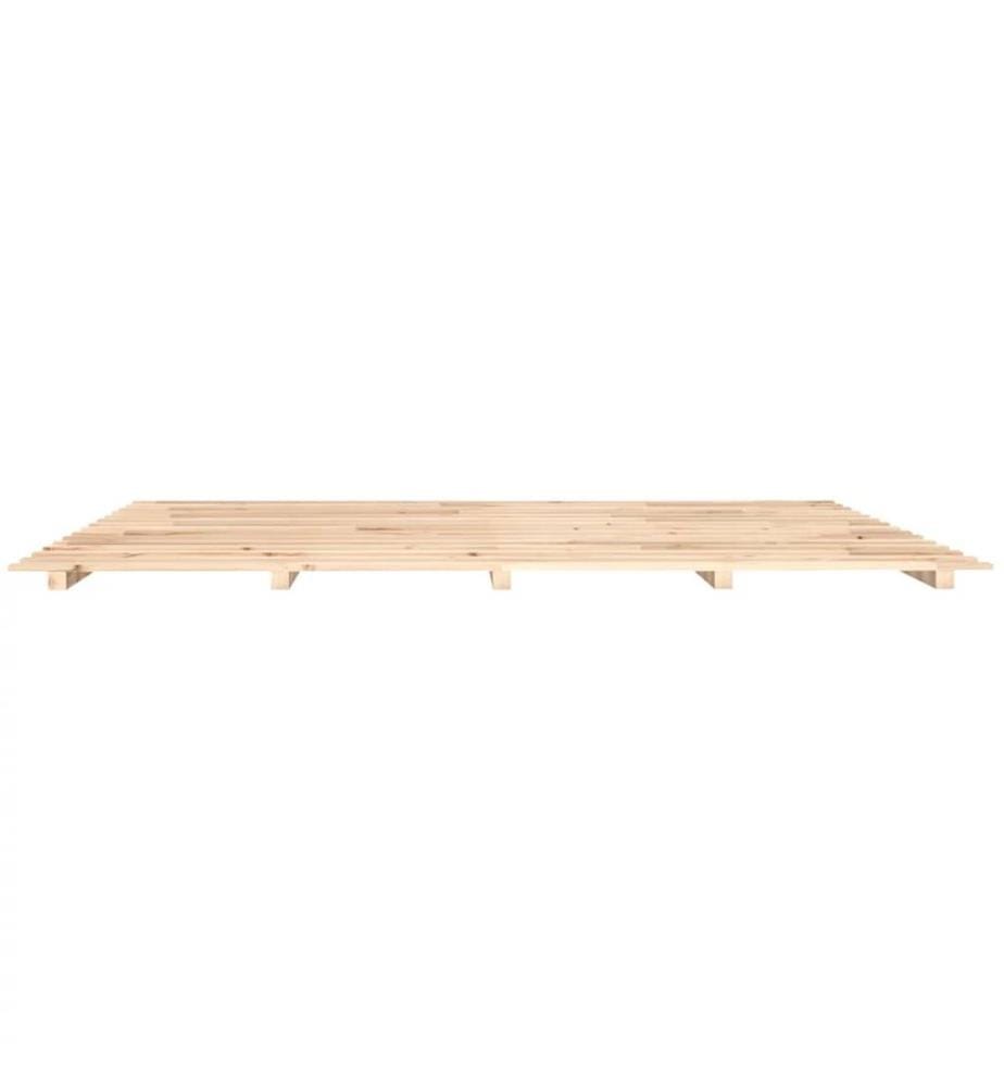 Cadre de lit sans matelas 180x200 cm bois massif de pin
