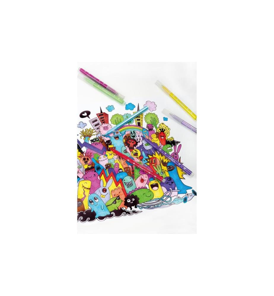 EBERHARD FABER - Crayon feutre Paillettes, étui carton de 8