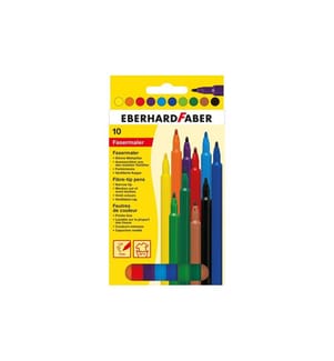 EBERHARD FABER - Crayon feutre Mince, étui carton de 10 pièces